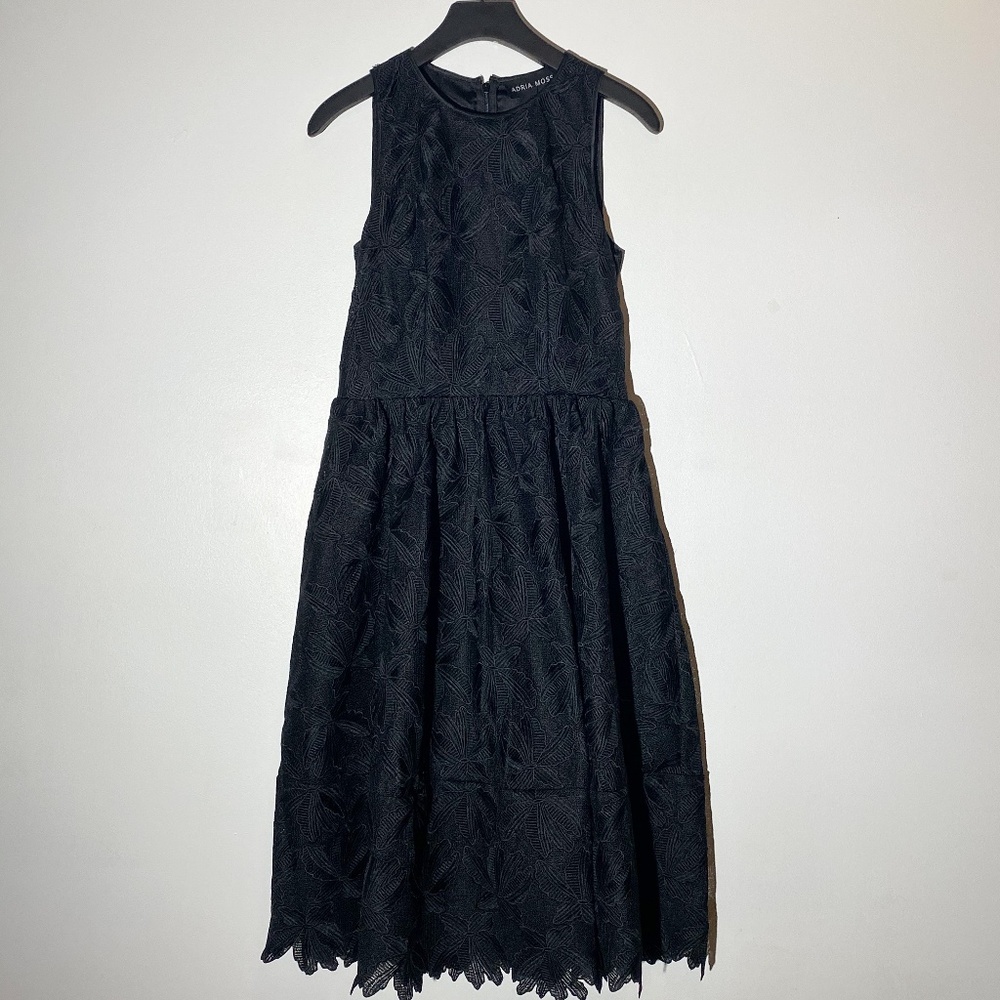 NWT Black lace floral dress